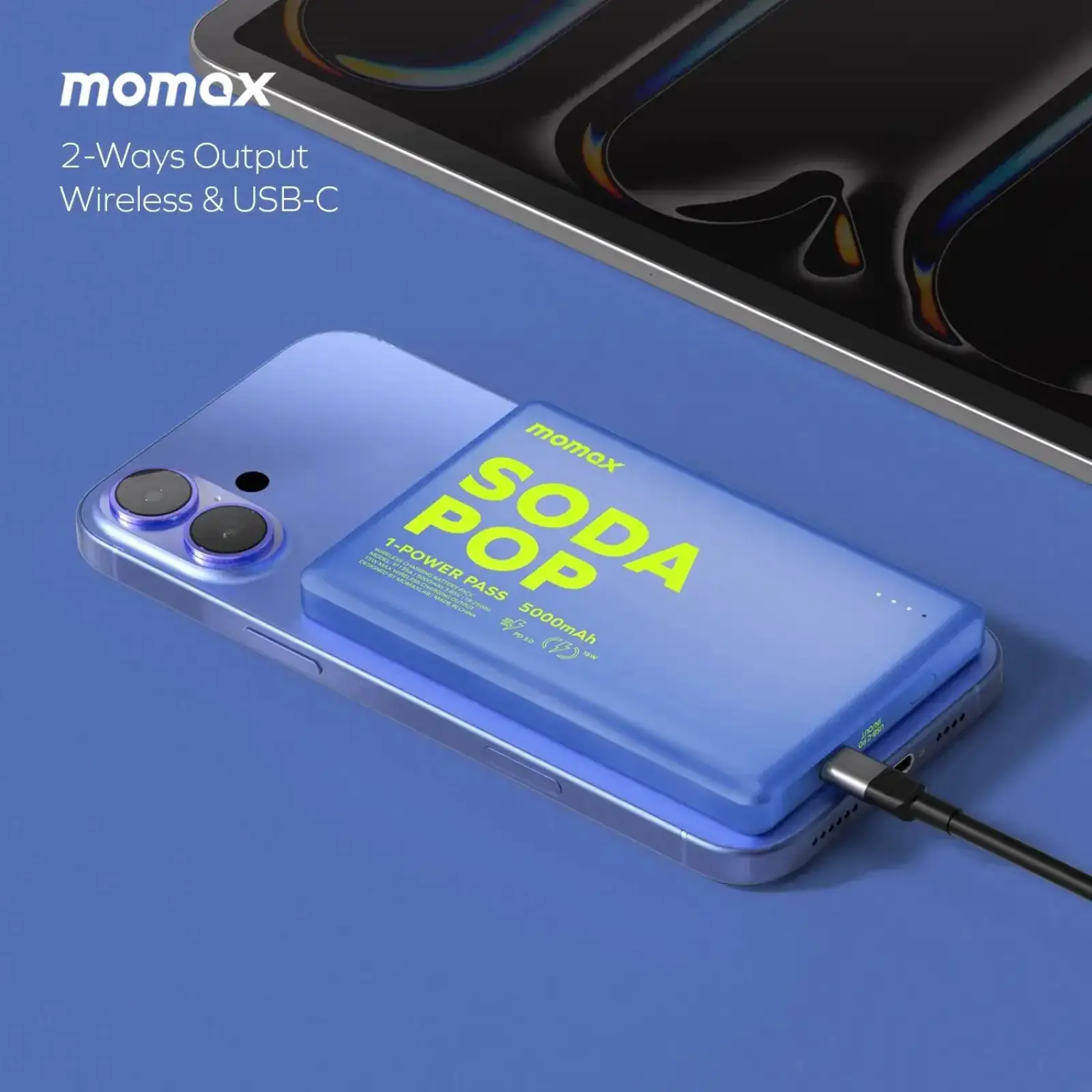 Внешний аккумулятор WRL 5000MAH PINK IP135AP2 MOMAX UA