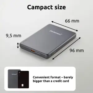 Зовнішній акумулятор USB 5000MAH MAG GREY MW5000 7344024 INTENSO UA