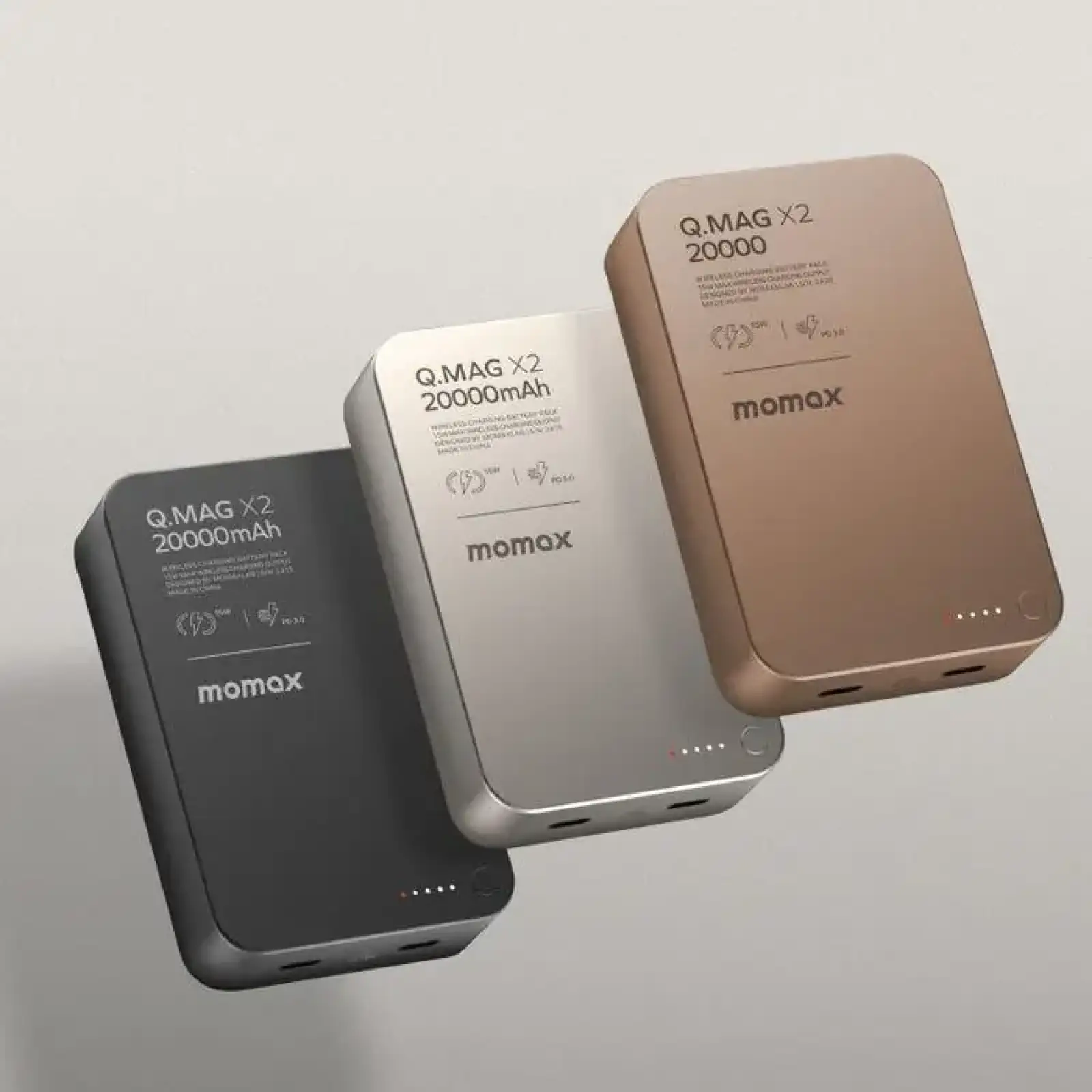 Зовнішній акумулятор WRL 20000MAH Q.MAG X2 BLACK IP133D MOMAX UA
