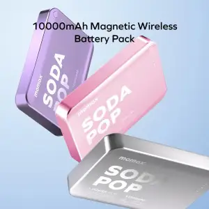 Зовнішній акумулятор WRL 10000MAH PURPLE IP166U MOMAX UA