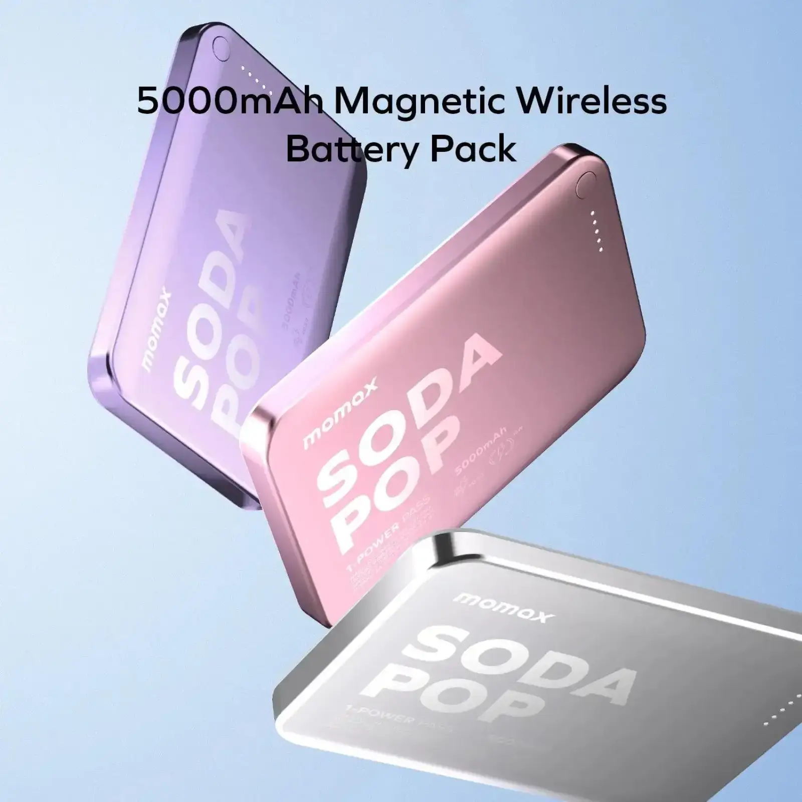 Зовнішній акумулятор WRL 5000MAH SILVER IP165S MOMAX UA
