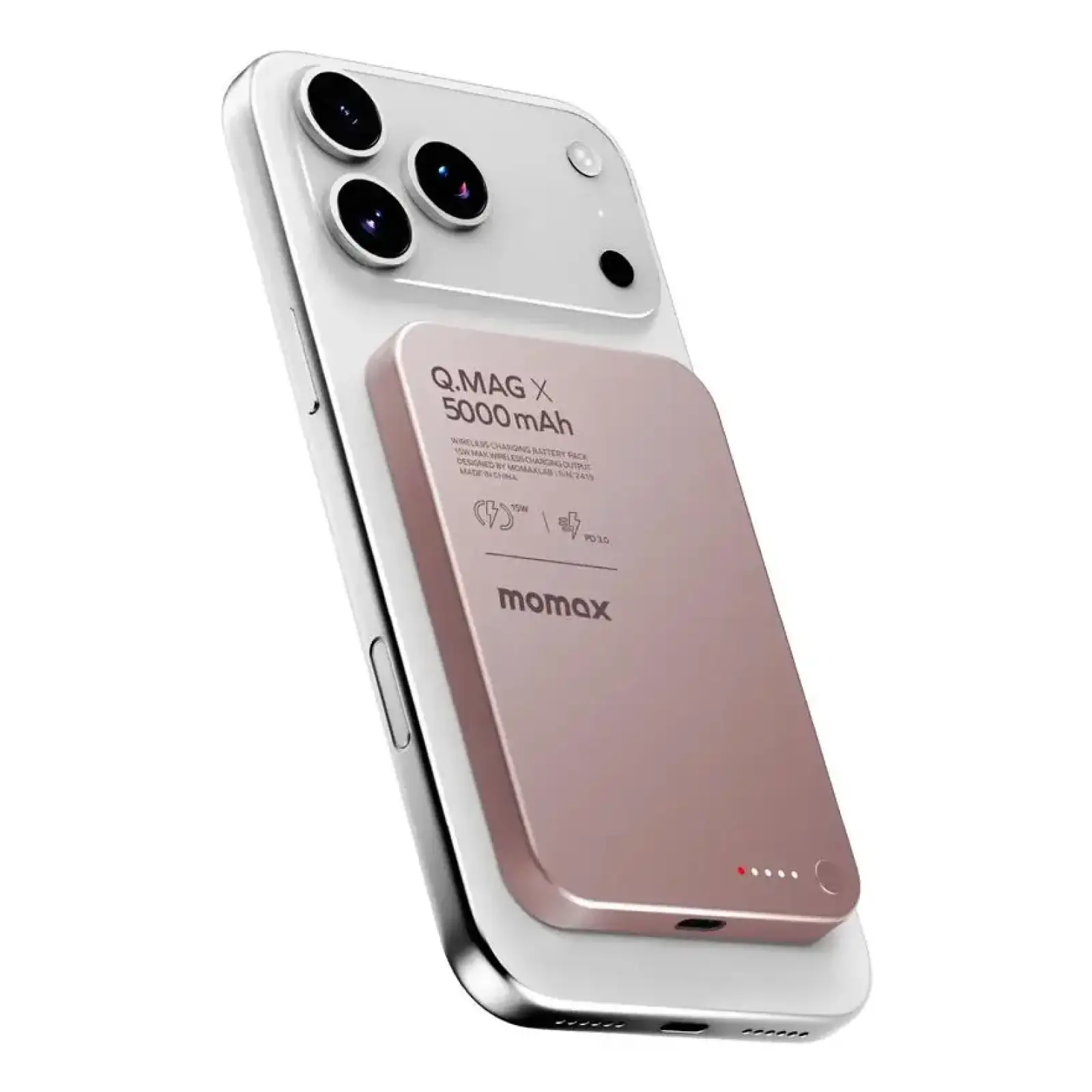 Зовнішній акумулятор WRL 5000MAH Q.MAG X PINK IP116AP MOMAX UA