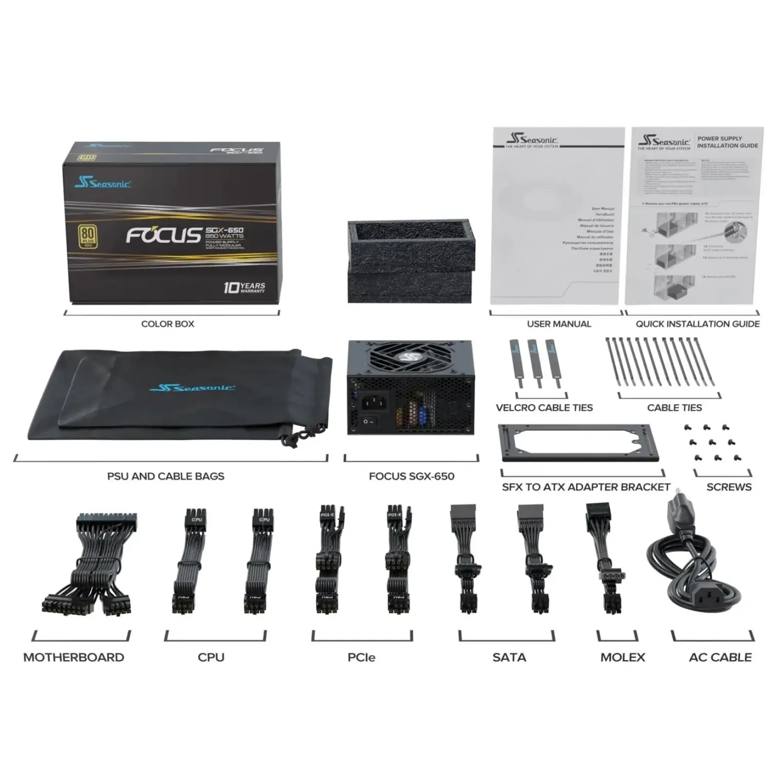 Блок живлення SFX 650W FOCUS-SGX-650 SEASONIC UA