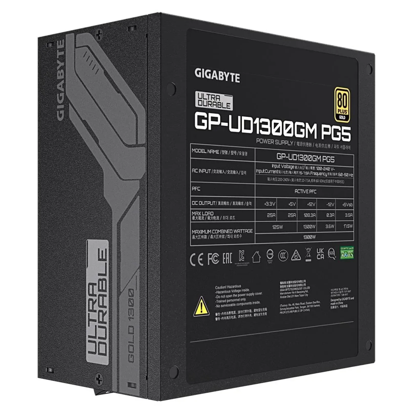Блок питания ATX3.0 1300W GP-UD1300GM PG5 GIGABYTE UA