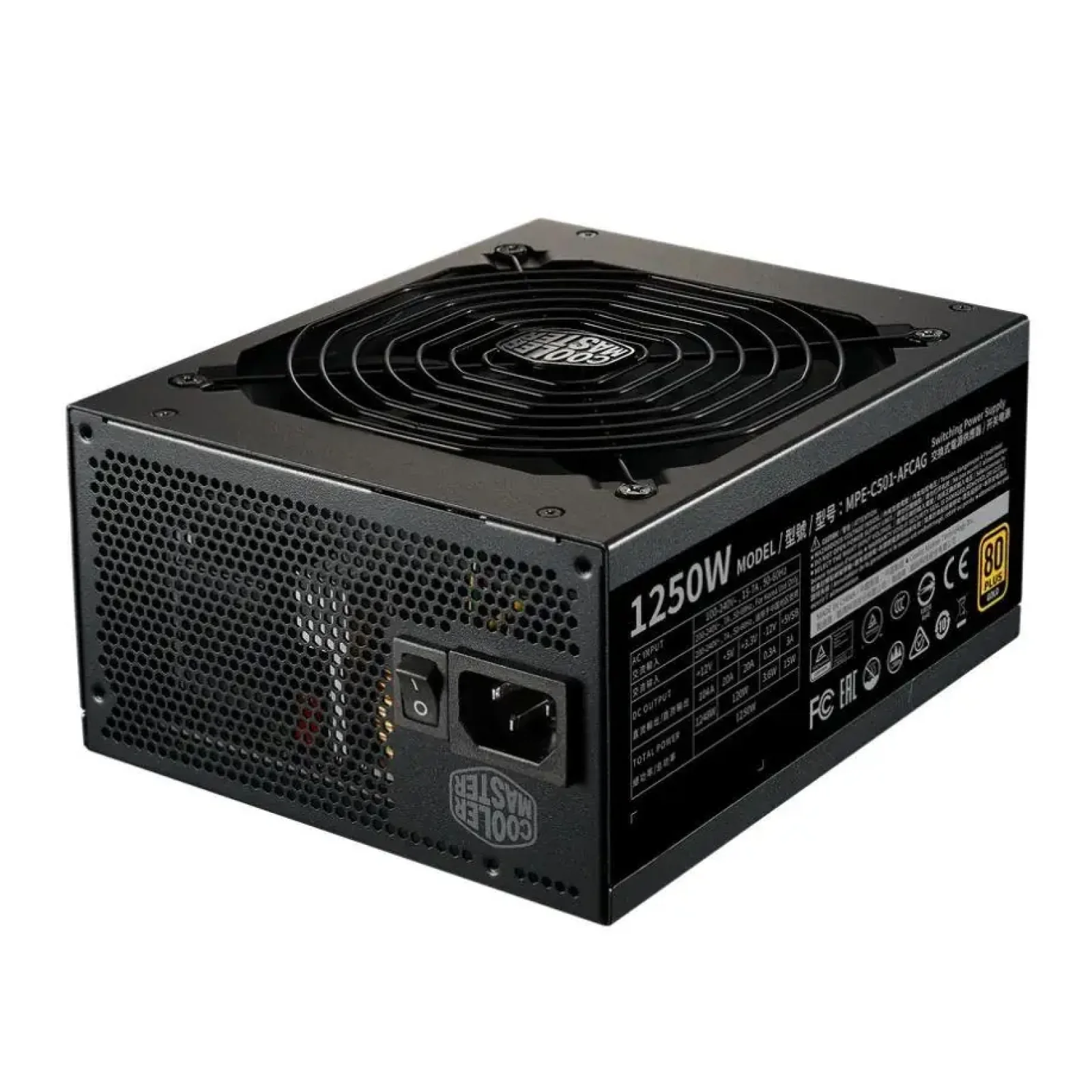 Блок живлення ATX 1250W MPE-C501-AFCAG COOLER MASTER (MPE-C501-AFCAG-3EEU) UA