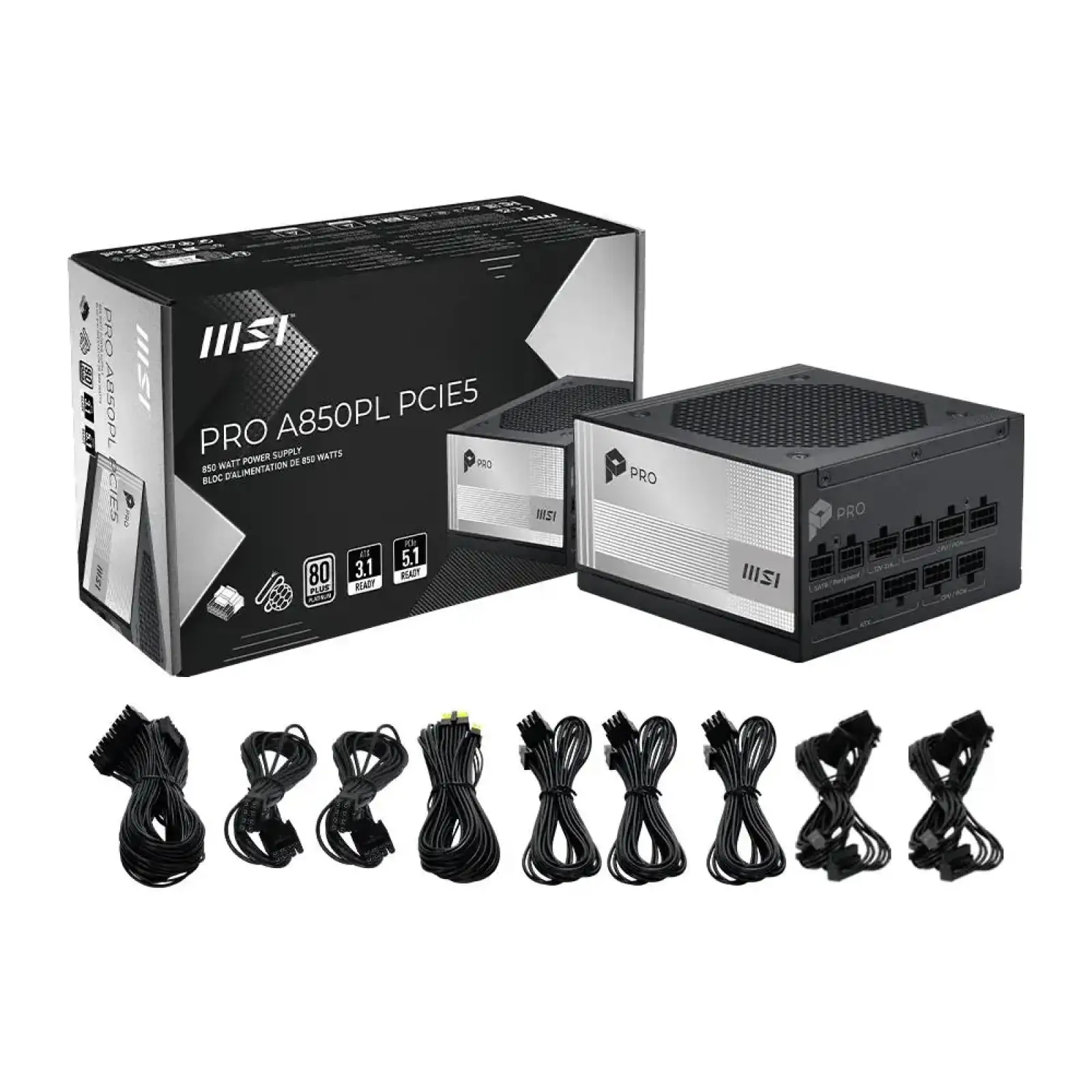Блок живлення MSI 850W PRO A850PL UA