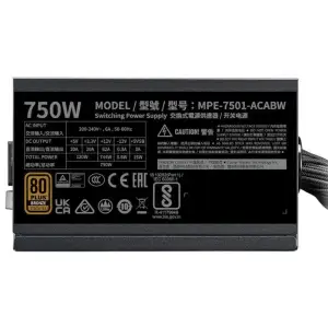 Блок живлення ATX 750W MPE-7501-ACABW3B COOLER MASTER UA
