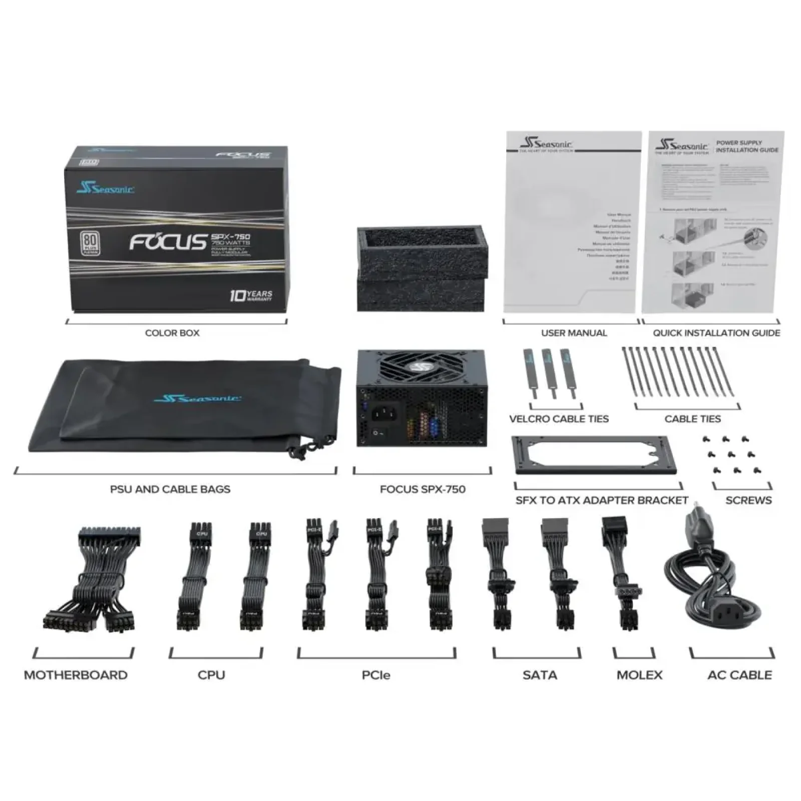 Блок питания SeaSonic FOCUS-SPX-750 UA