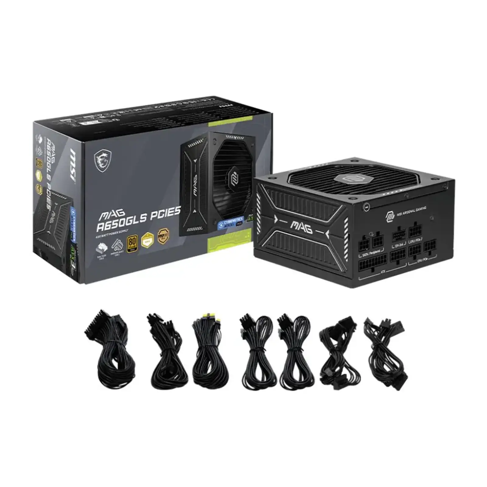 Блок живлення ATX 650W MAG A650GLS PCIE5 MSI UA