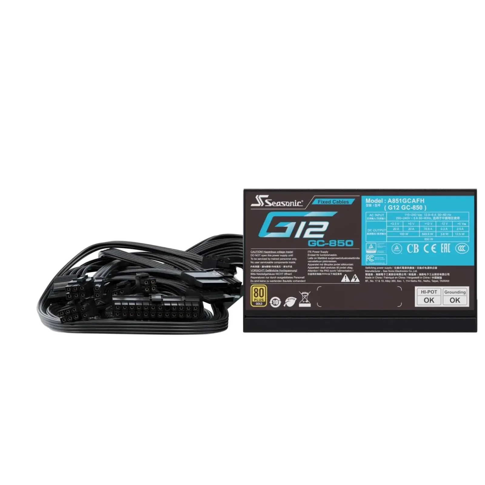 Блок живлення ATX 850W G12 GC-850 SEASONIC UA