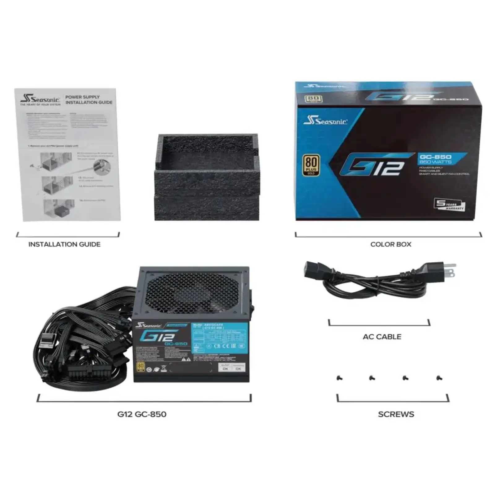 Блок живлення ATX 2.0 850W SSP-850RT2 SEASONIC UA