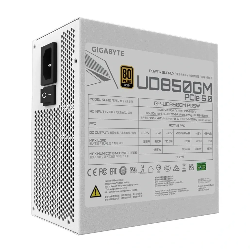 Блок живлення ATX2.31 850W GP-UD850GM PG5W GIGABYTE UA