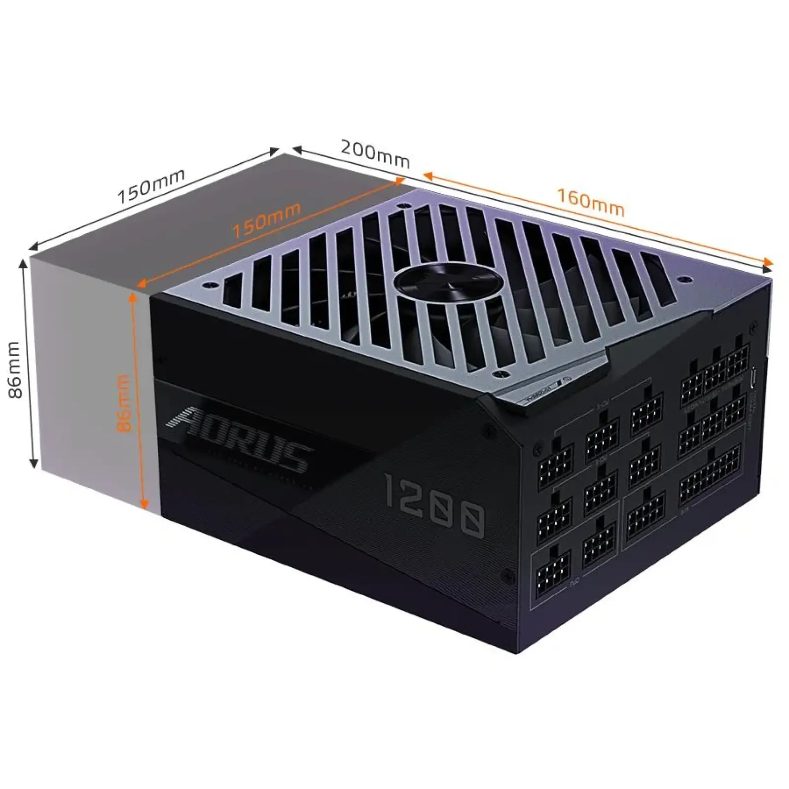 Блок живлення ATX2.31 1200W GP-AP1200PM GIGABYTE UA