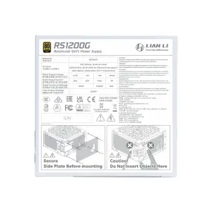 Блок живлення ATX3.1 1200W G9P.RS1200G.WH00.EU LIAN LI UA