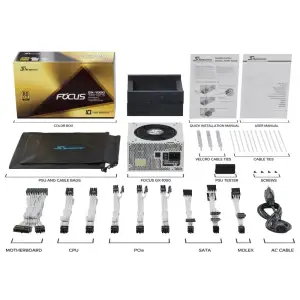 Блок питания ATX 1000W FOCUS-GX-1000-WHITE SEASONIC UA