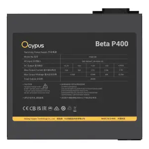 Блок живлення ATX 400W BETA P400 OCYPUS (BETA-P400-N1HDBK024X-EU) UA