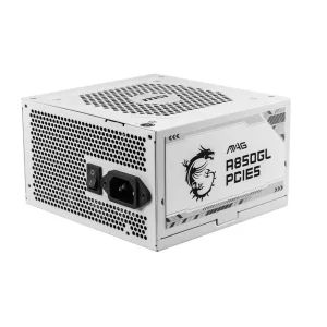 Блок живлення ATX 850W MAG A850GL PCIE5 WHITE MSI UA
