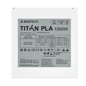 Блок живлення ATX 1000W TIX0125 TITAN PLA 1000 MONTECH UA