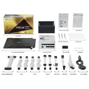 Блок живлення ATX 750W FOCUS-GX-750-V4-WHITE SEASONIC UA