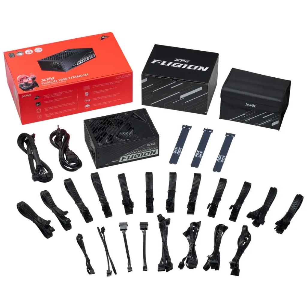 Блок питания ATX 3.0 1600W FUSION1600T-BKCEU ADATA UA