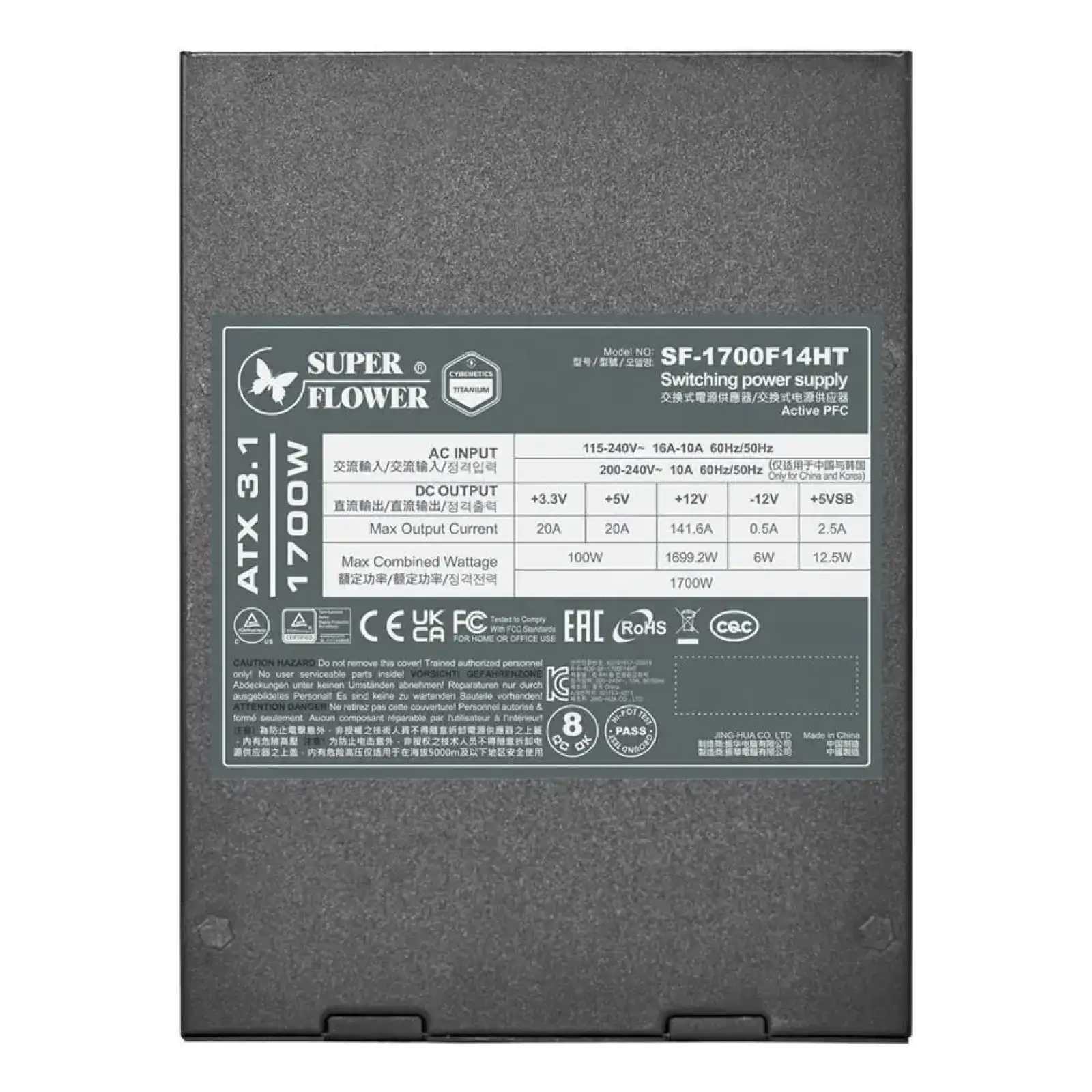 Блок питания Super Flower Leadex Titanium 1700W Black (SF-1700F14HT) UA