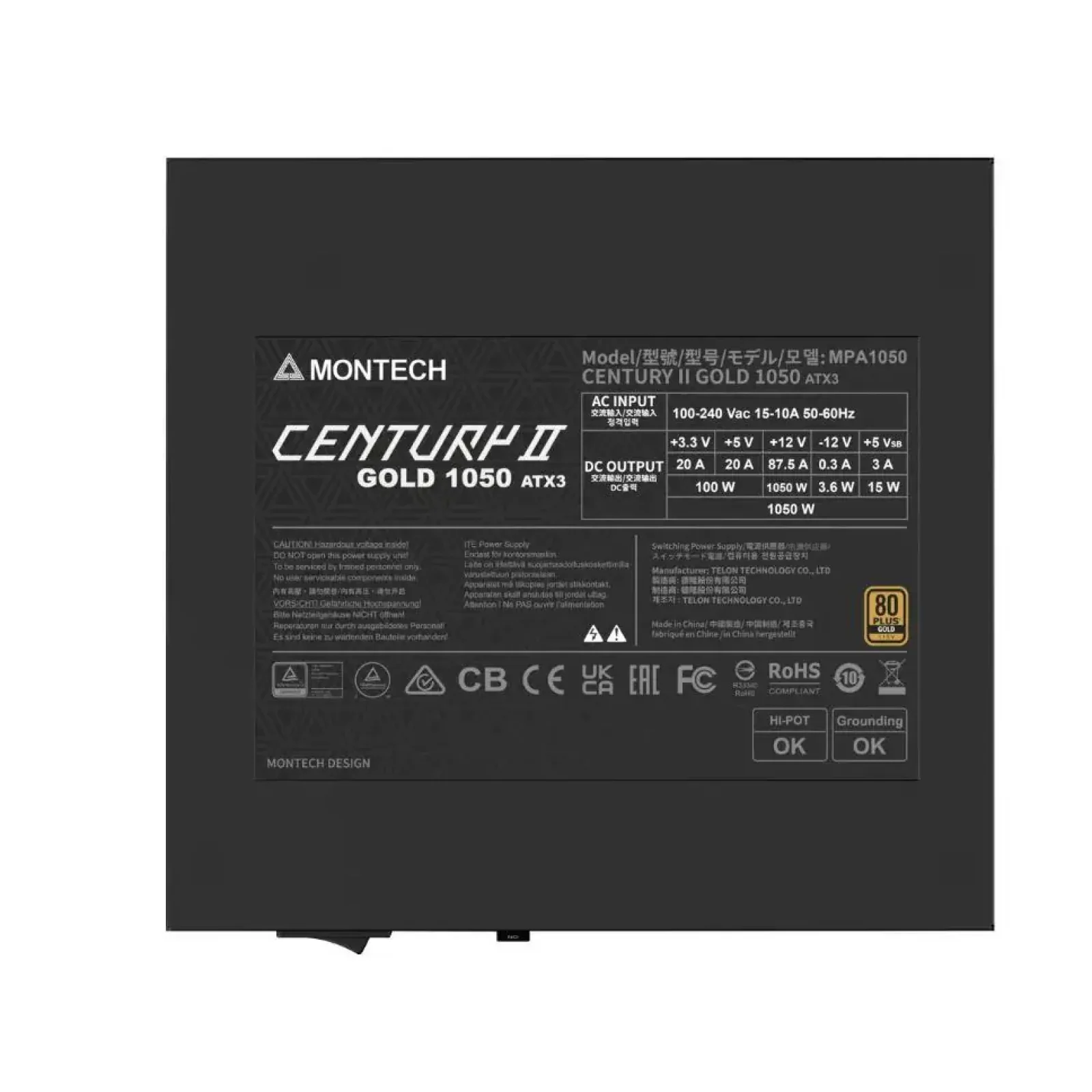 Блок живлення ATX 1050W CENTURY II 1050 MONTECH UA