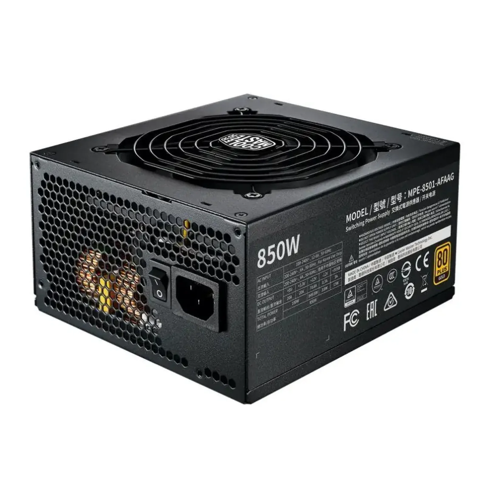 Блок живлення ATX 850W MPE-8501-AFAAG COOLER MASTER (MPE-8501-AFAAG-3EEU) UA