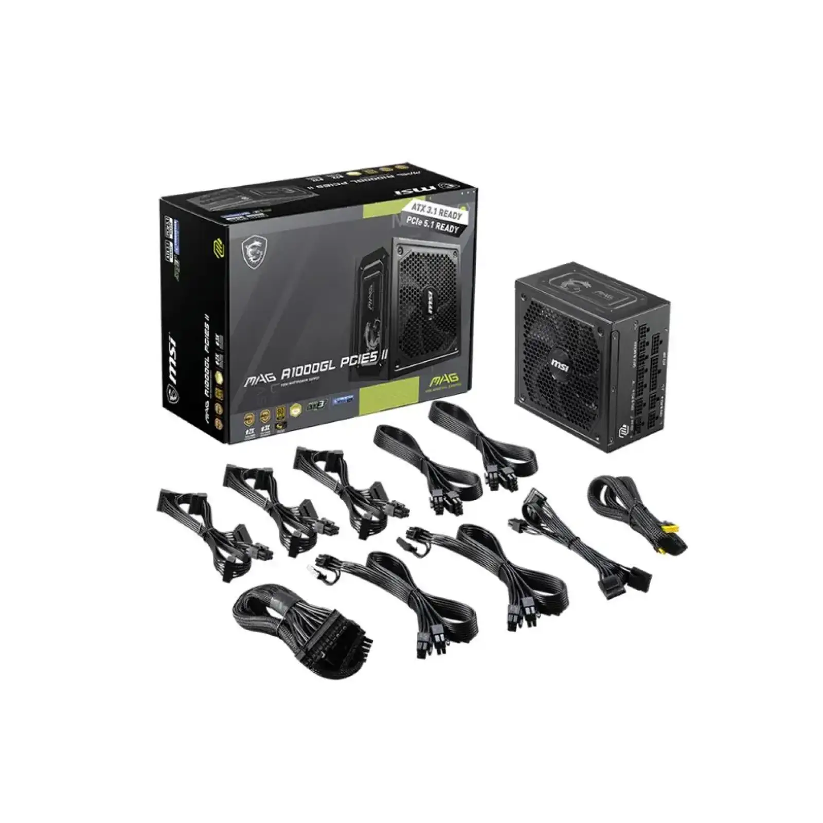 Блок живлення ATX 1000W MAG A1000GL PCIE5 II MSI UA