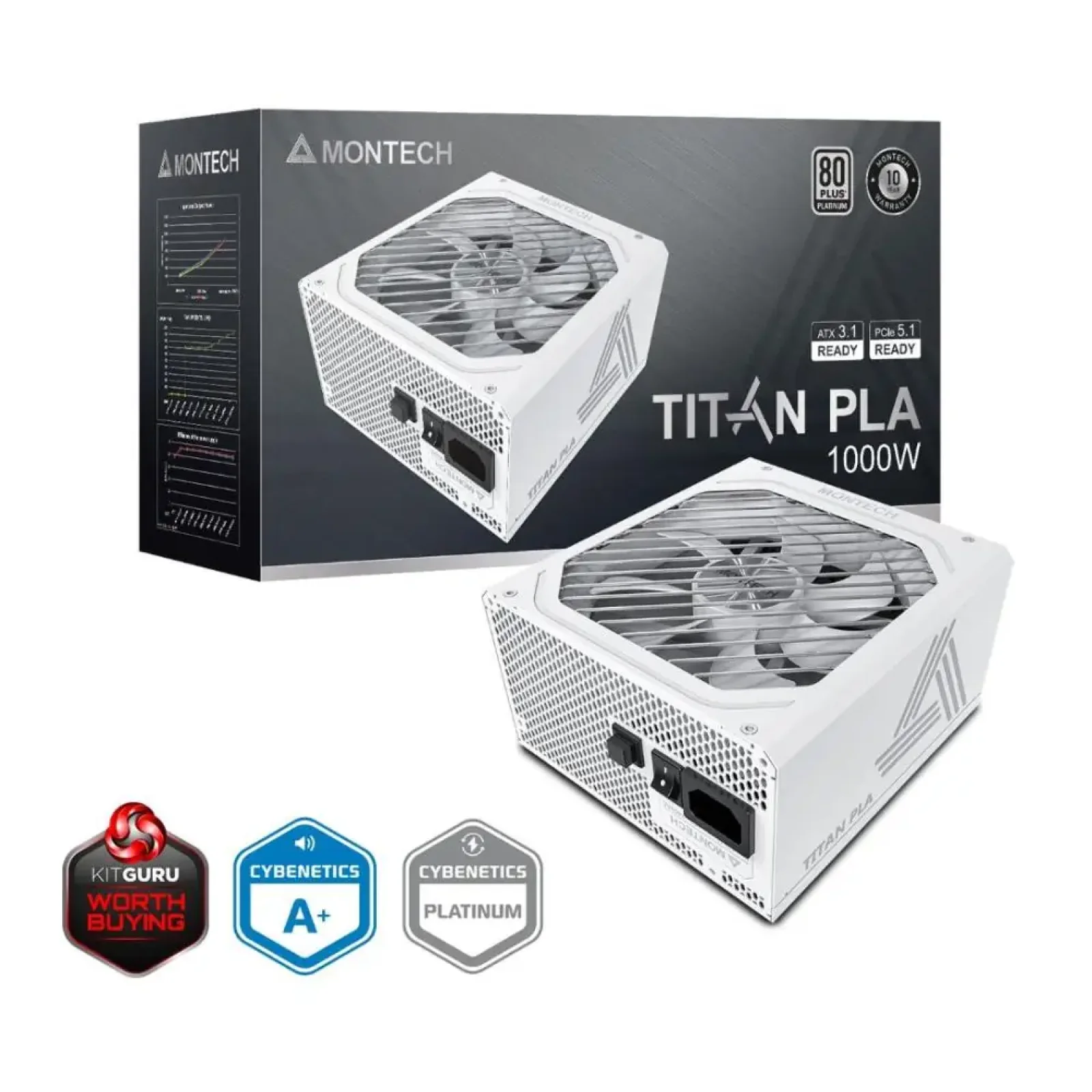 Блок живлення ATX 1000W TIX0125 TITAN PLA 1000 MONTECH UA