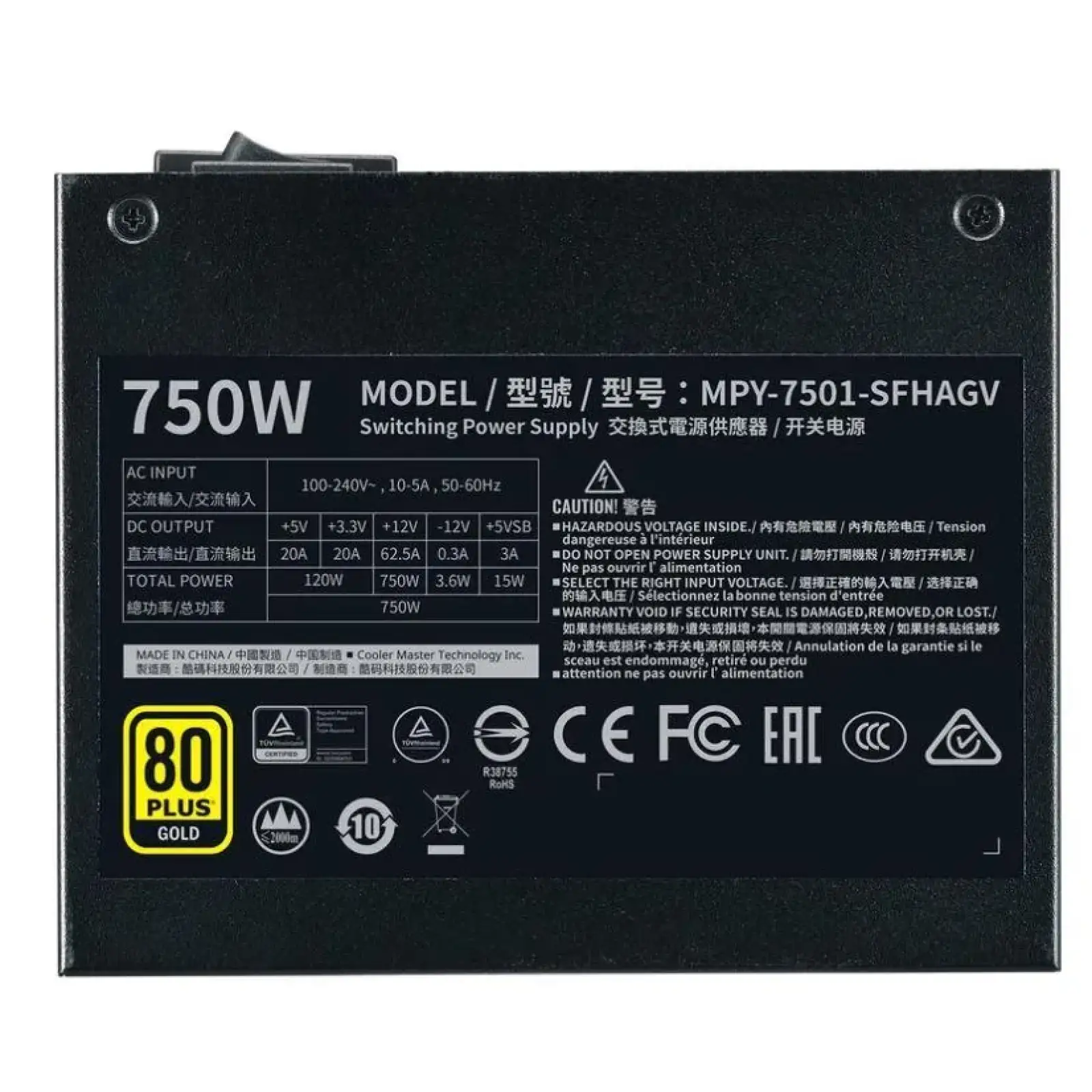 Блок питания SFX 750W MPY-7501-SFHAGV COOLER MASTER UA