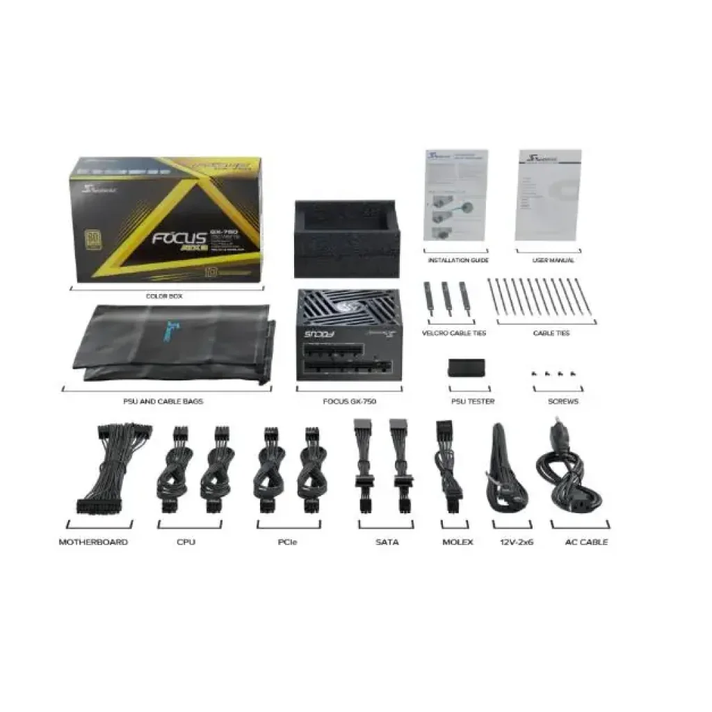 Блок живлення ATX 750W FOCUS-GX-750-ATX31 SEASONIC UA