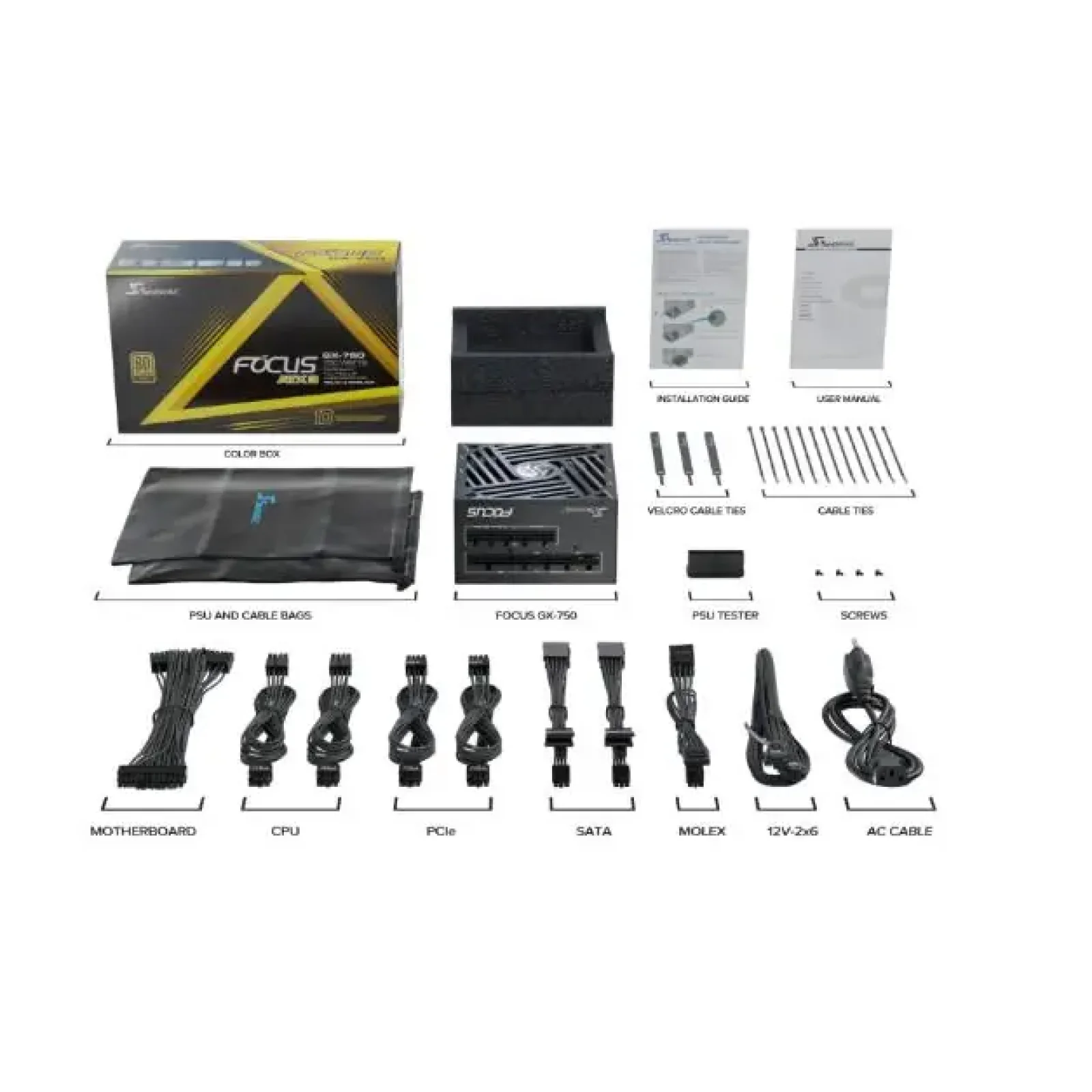 Блок живлення ATX 750W FOCUS-GX-750-ATX31 SEASONIC UA