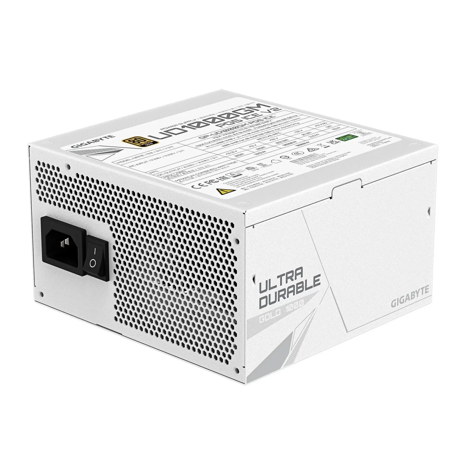 Блок живлення ATX3.1 1000W GP-UD1000GM PG5 ICE GIGABYTE UA