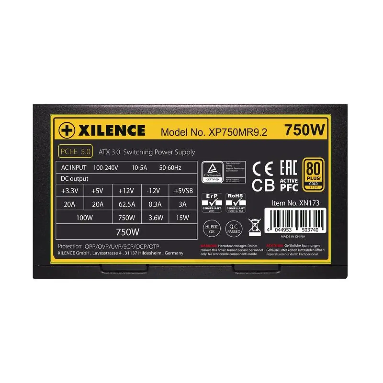 Блок живлення ATX3.0 750W XP750MR9.2 XILENCE UA