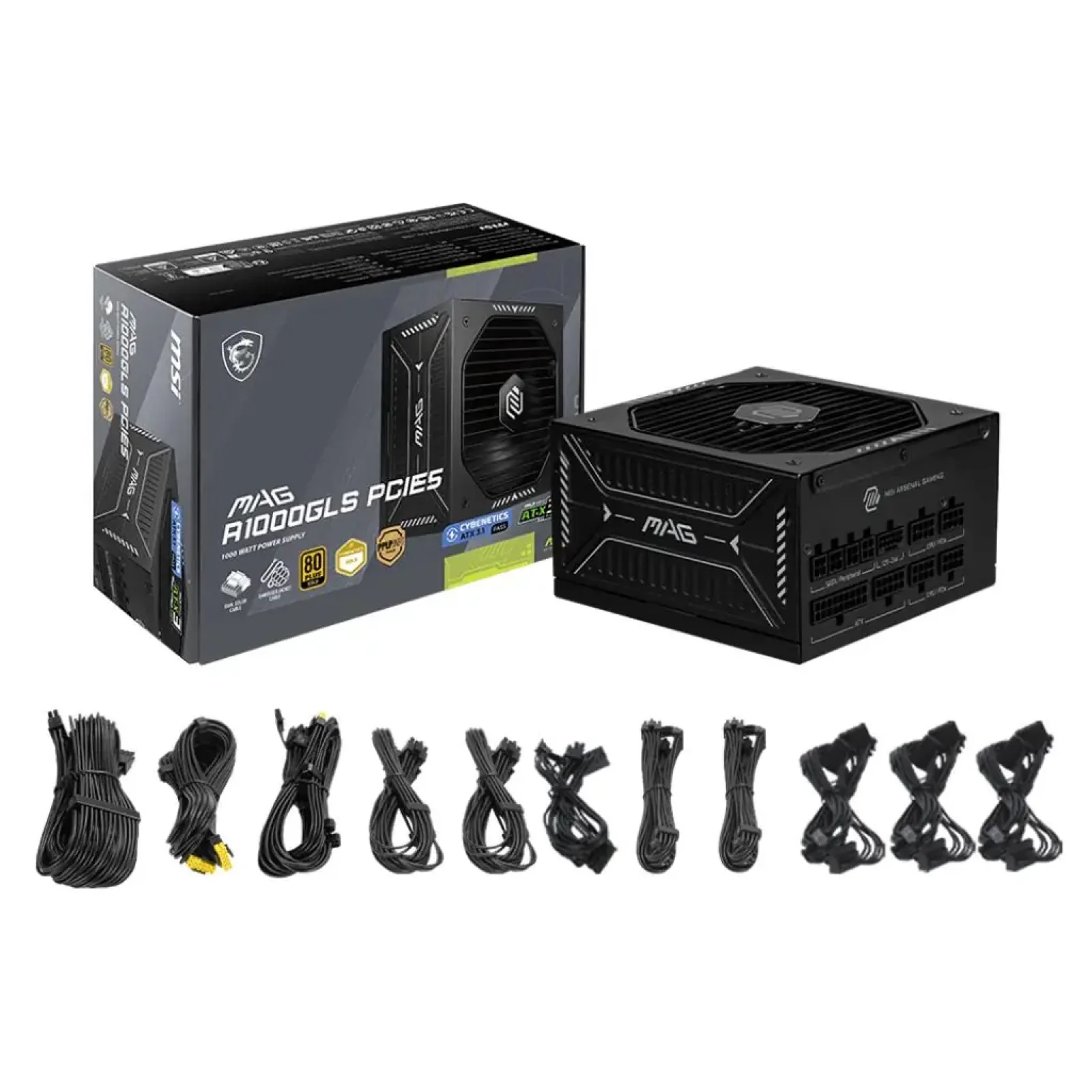 Блок живлення ATX 1000W MAG A1000GLS PCIE5 MSI UA