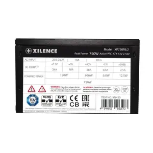 Блок живлення ATX2.52 750W XP750R6.2 BULK XILENCE UA