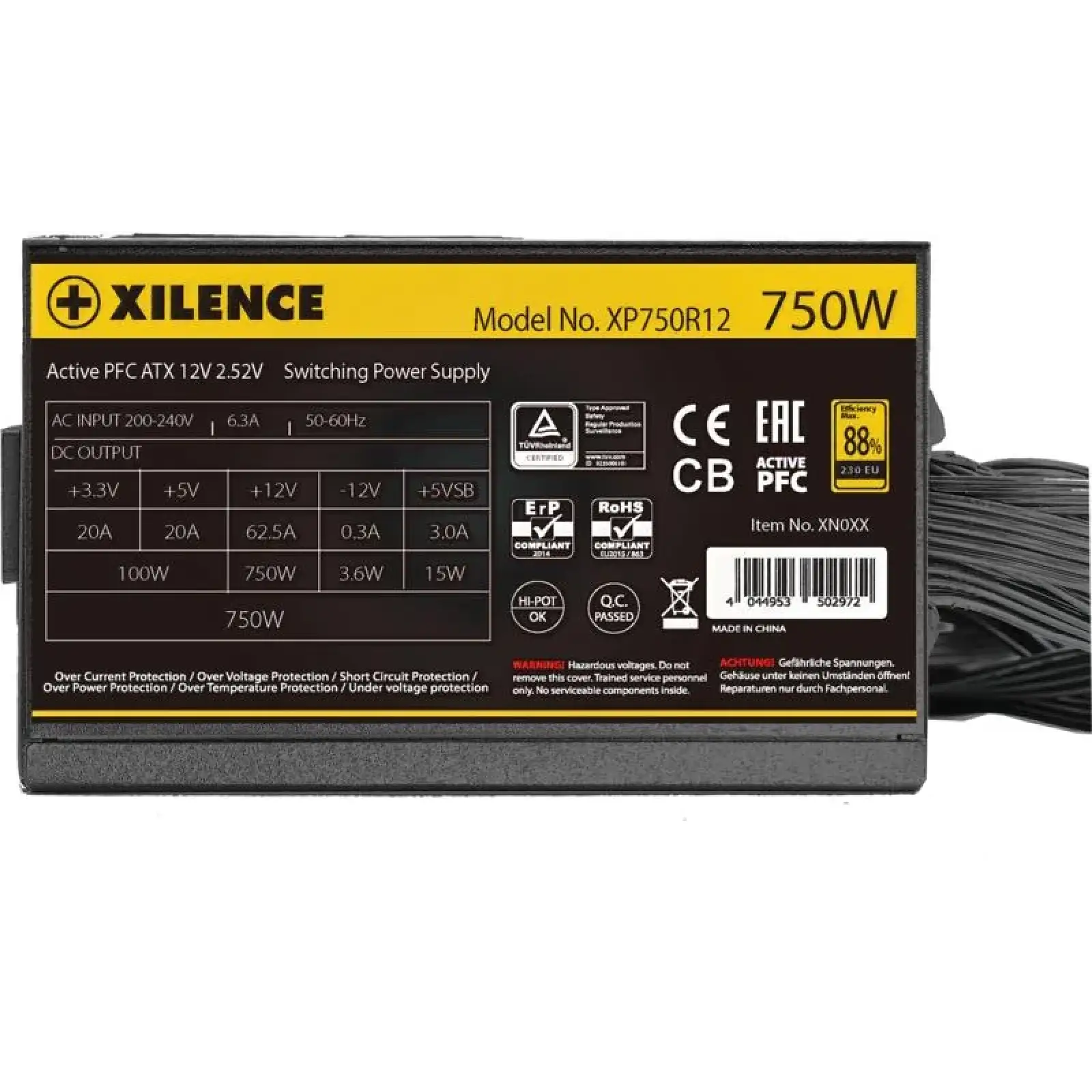 Блок живлення ATX2.52 750W XP750R12.ARGB XILENCE UA