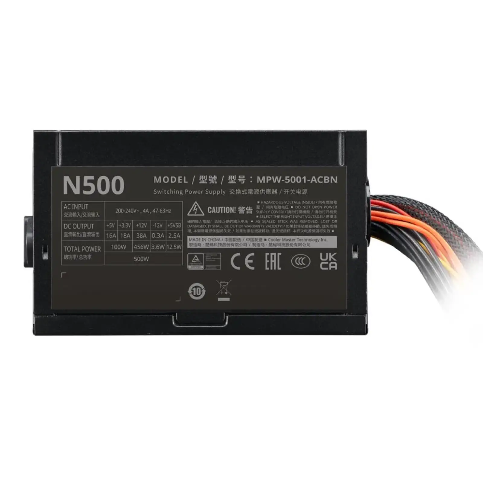 Блок живлення ATX 500W MPW-5001-ACBN-B COOLER MASTER UA