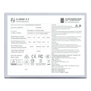 Блок живлення SFX 850Вт LIAN LI (G9P.SP0850P.W000.EU) UA