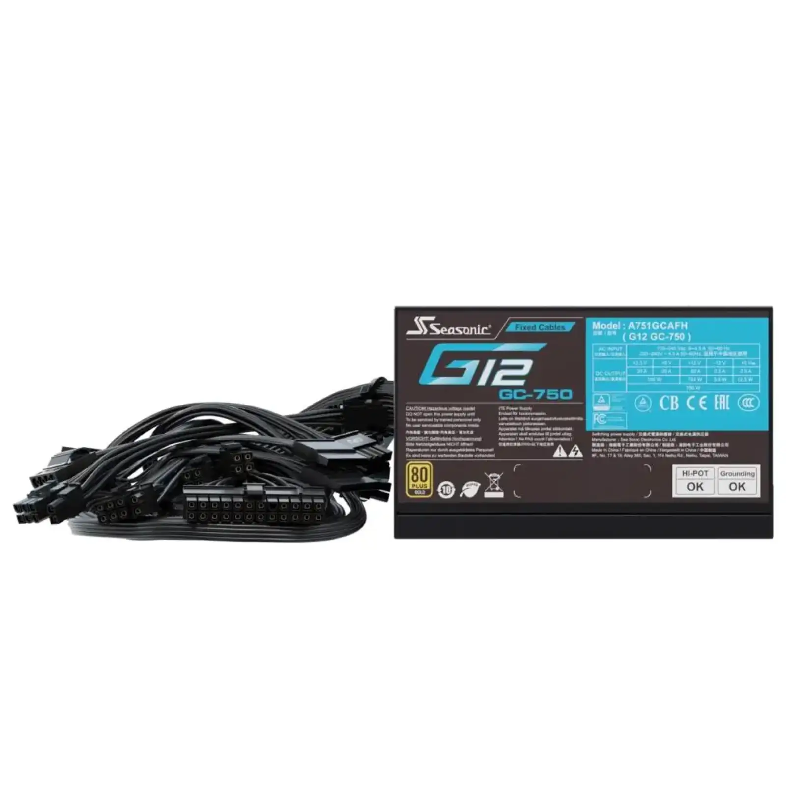 Блок живлення ATX 2.0 750W SSP-750RT2 SEASONIC UA