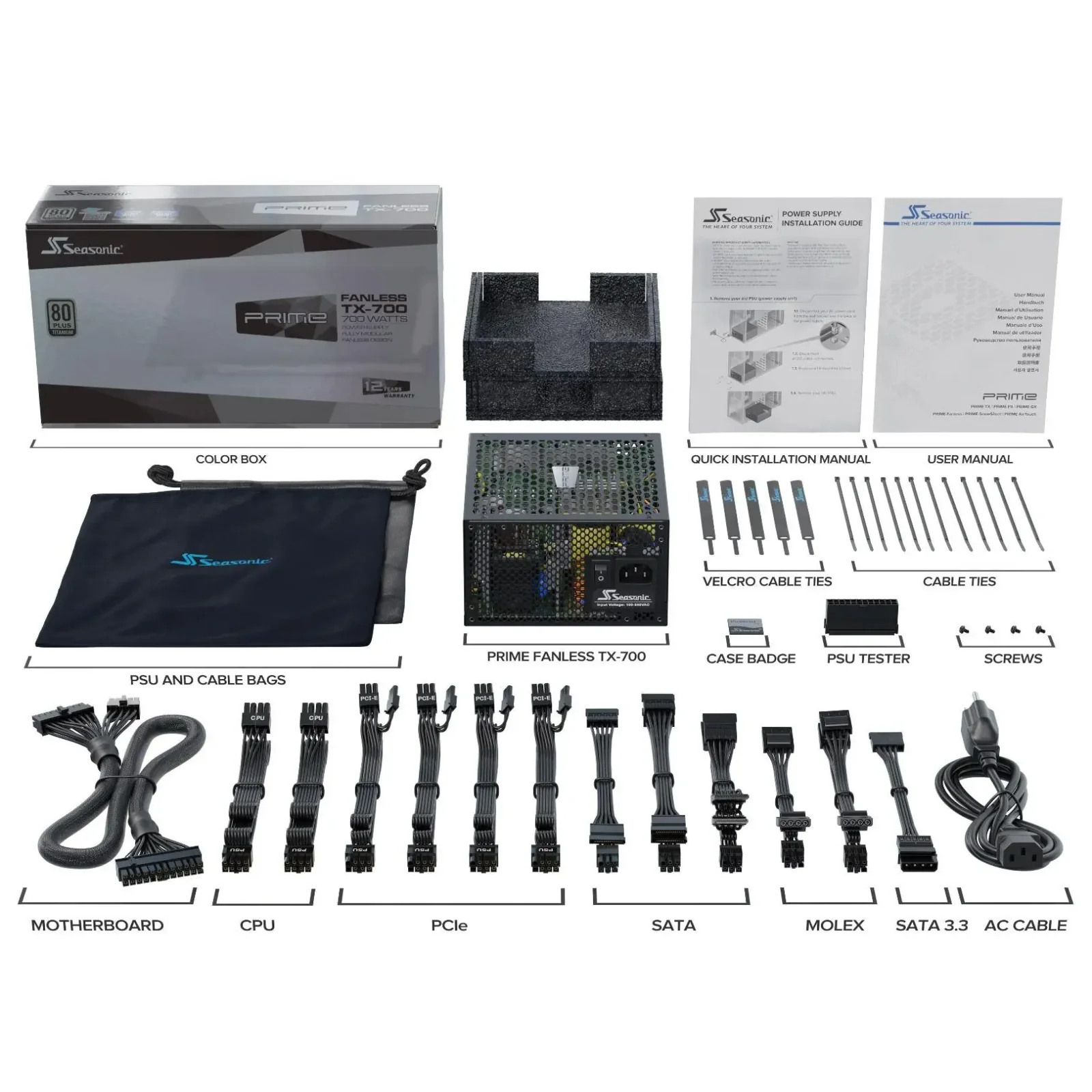 Блок живлення ATX 700W PRIME-TX-700 SEASONIC UA