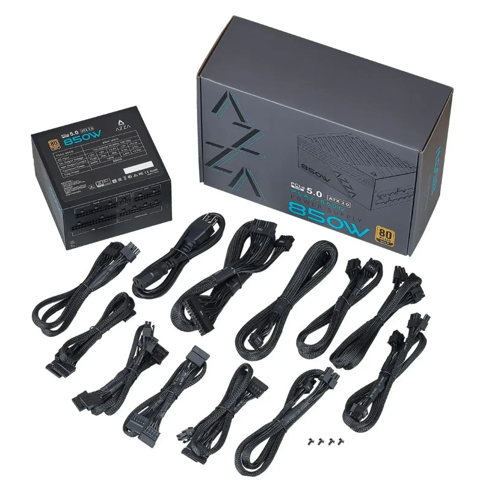 Блок живлення ATX 850W PSAZ-850G ATX3.0 AZZA UA
