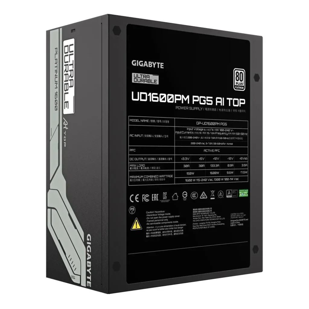 Блок питания ATX3.3 1600W GP-UD1600PM PG5 GIGABYTE UA
