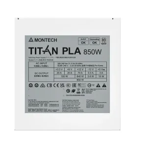 Блок живлення ATX 850W TIX0124 TITAN PLA 850 MONTECH UA
