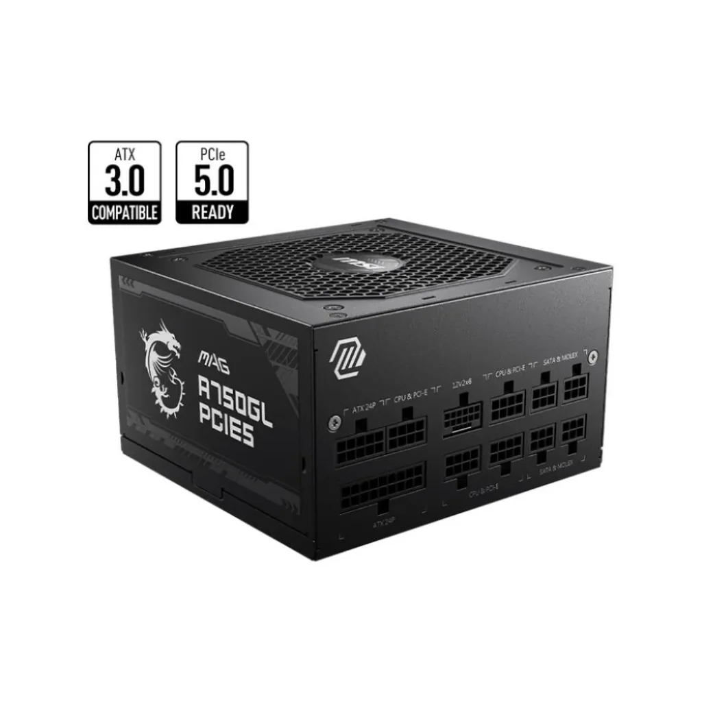 Блок живлення ATX 750W MAG A750GL PCIE5 MSI UA