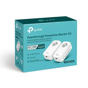 Гігабітний Powerline адаптер з вбудованою розеткою , TL-PA8010PKIT TP-LINK (TL-PA8010P KIT) UA