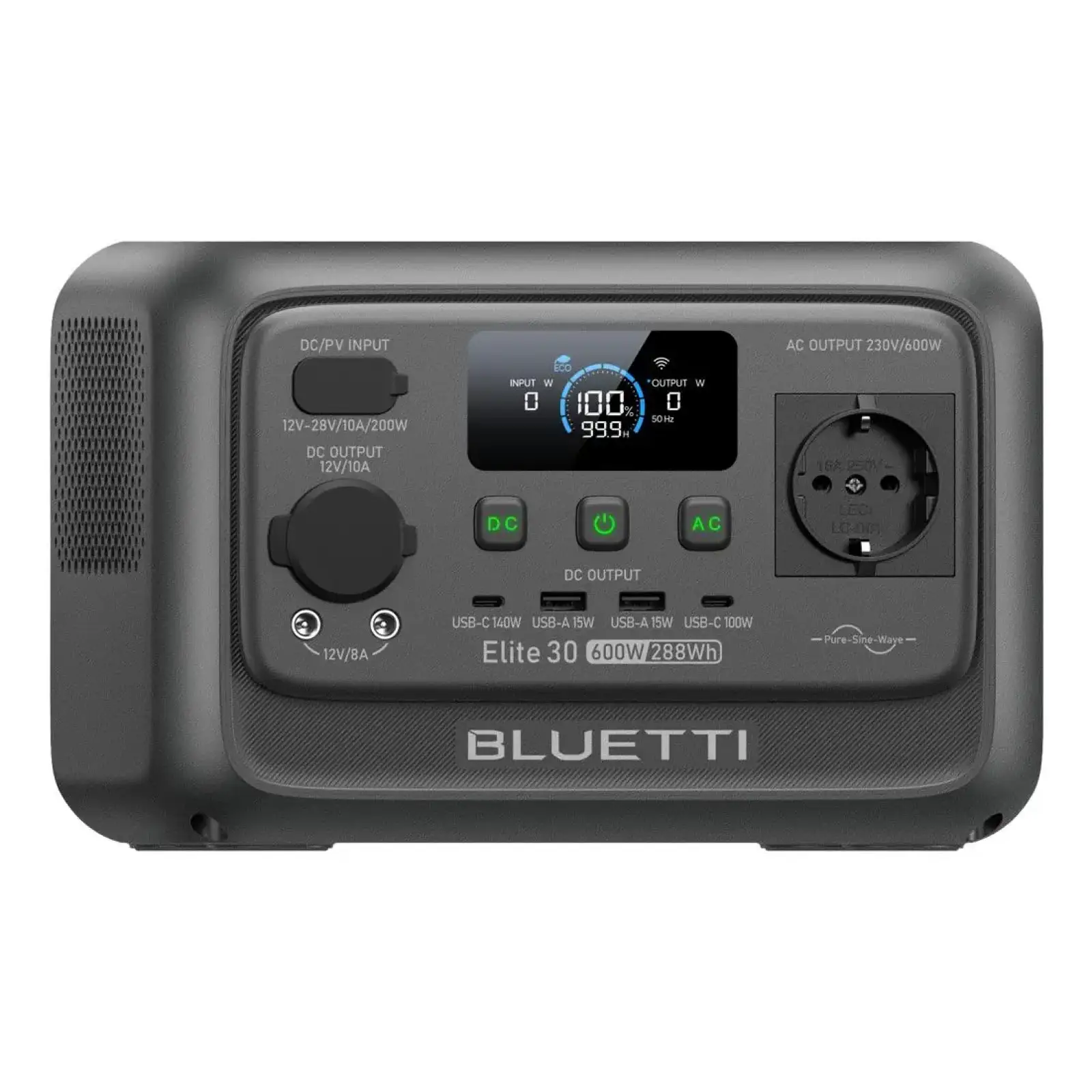 Портативная зарядная станция BLUETTI Elite 30 V2 600W 288Wh (P-EL30V2-EU-GY-BL-010) UA