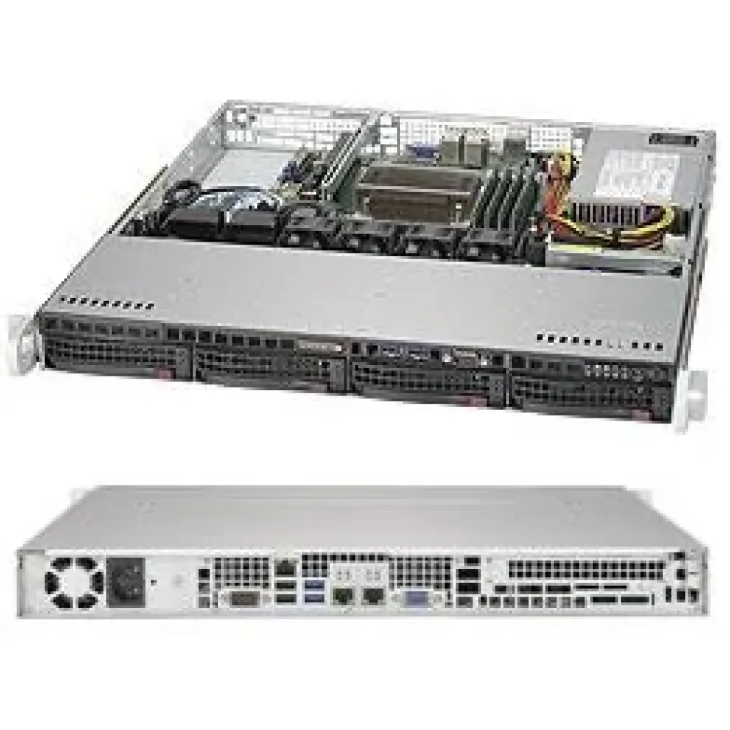 Серверний корпус 1U 350W CSE-813MFTQC-350CB2 SUPERMICRO UA