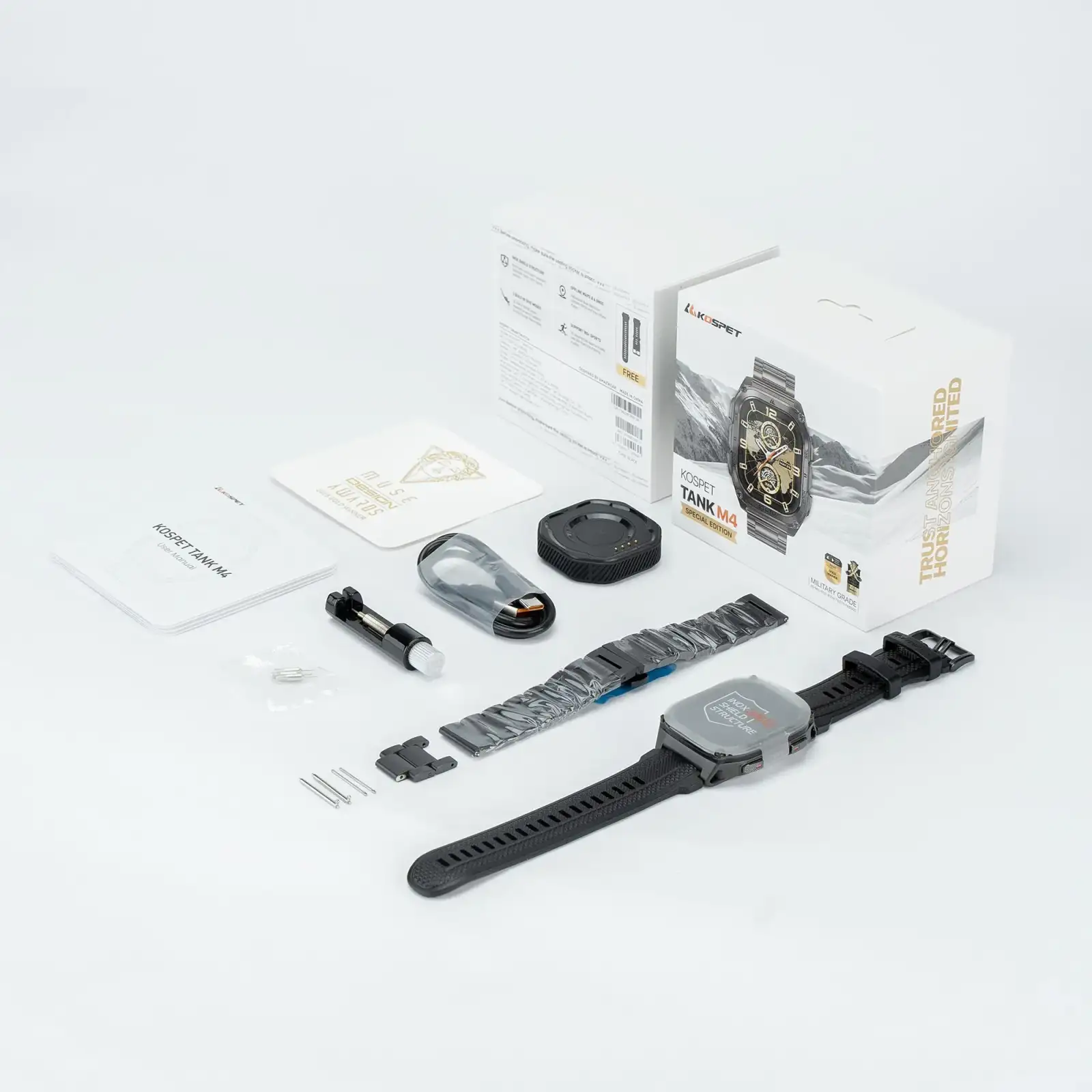 Розумний годинник TANK M4 SE BLACK KOSPET (TANK M4SE BLACK) UA