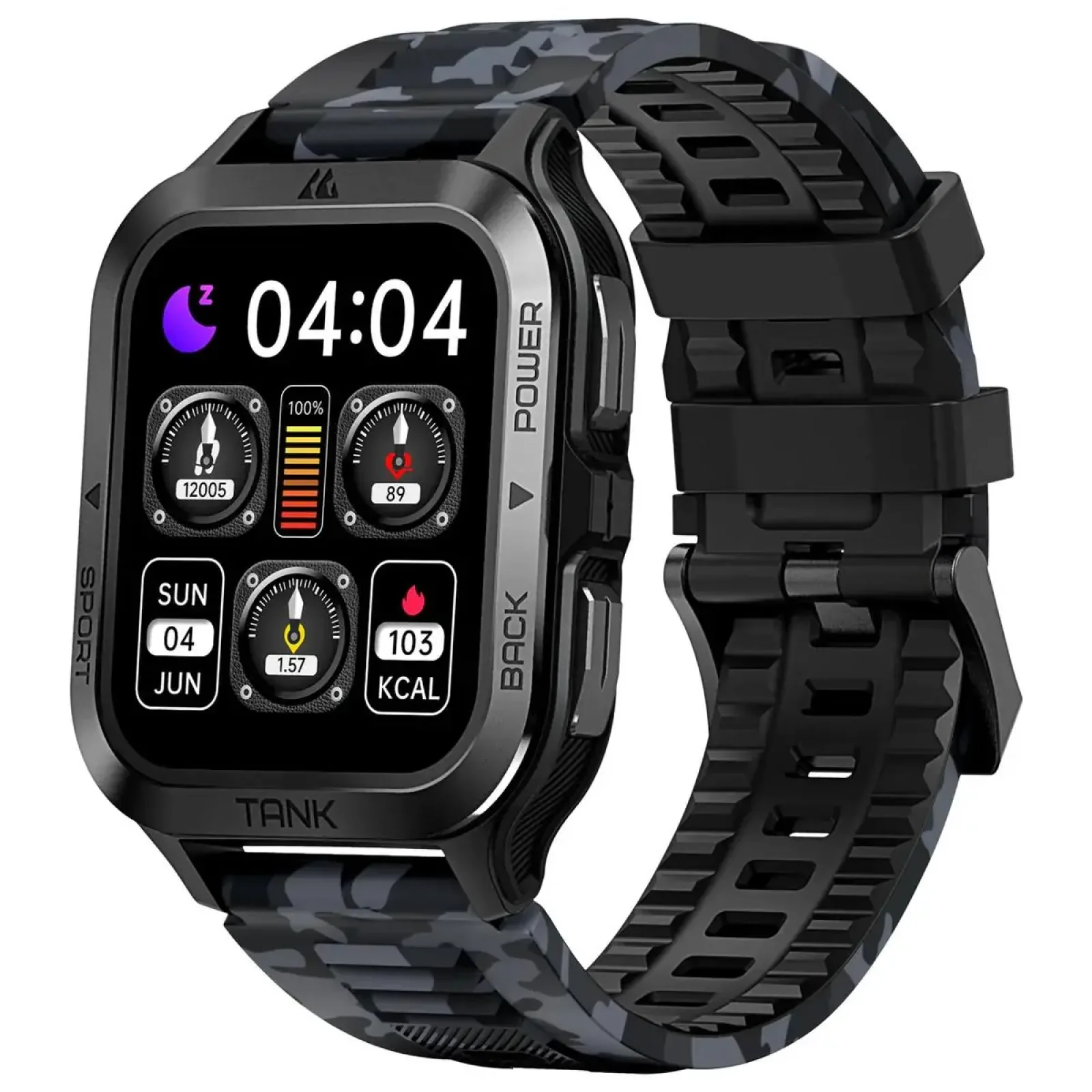 Змінний ремінець KOSPET CAMO GREY/BLACK 22MM (STRAP CAMO) UA